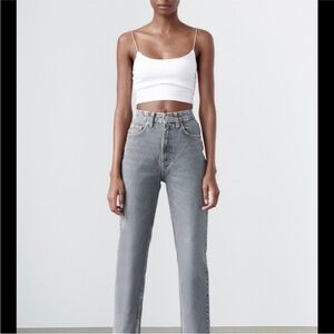 NWT Zara High Rise Mom Jeans